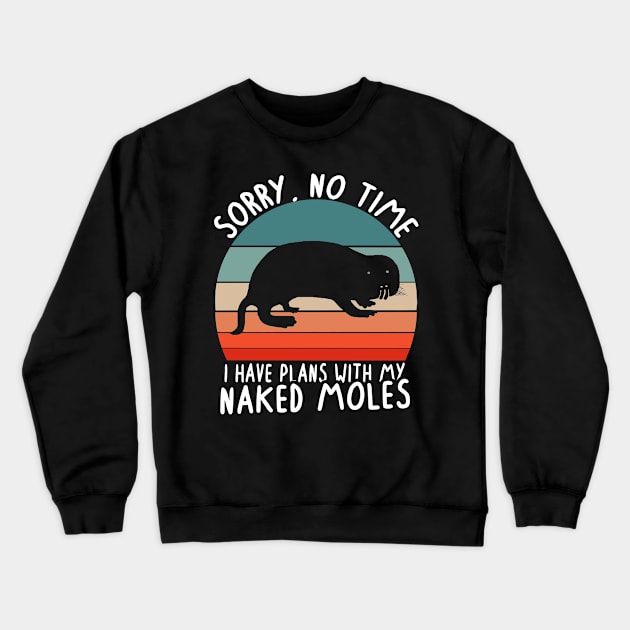 Naked Moles Cute rodents ugliest animal Crewneck Sweatshirt by FindYourFavouriteDesign